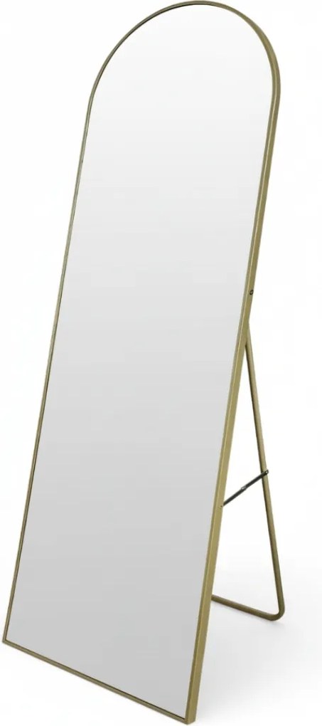 Oglindă mare de podea FRAM, 150 x 50 cm, aurie