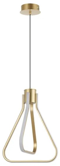 Lustră LED ZING pe cablu, 19W, 230V, auriu