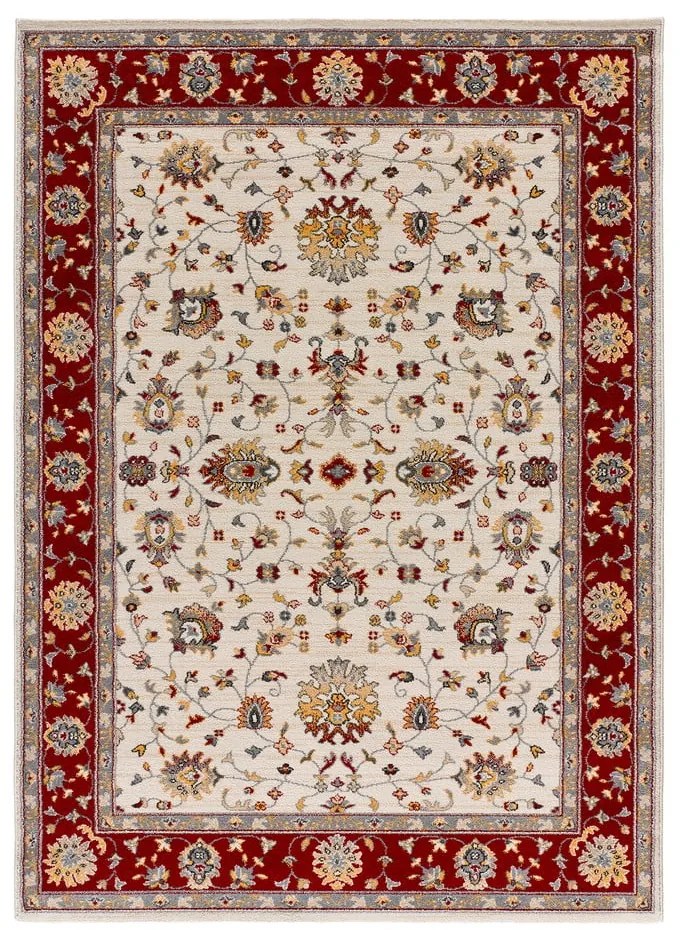 Covor roșu/crem 140x200 cm Classic – Universal