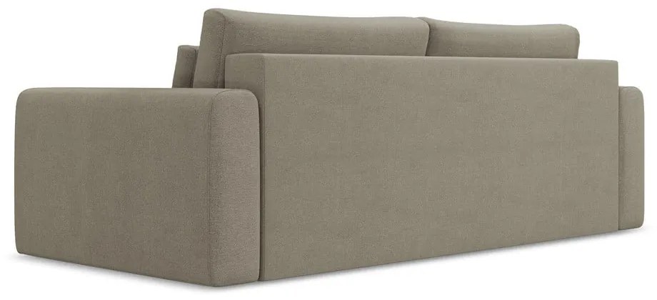 Canapea maro deschis extensibilă/cu spațiu de depozitare 238 cm Kapua – Makamii