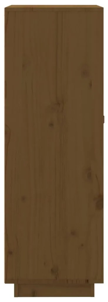 Dulap de vinuri, maro miere, 45x34x100 cm, lemn masiv de pin maro miere, 1