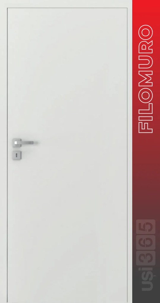 Usa Filomuro Hide   cu toc ascuns PORTA Doors Alb HDF - Miez Fagure Stabilizare 800, 2070, Aliniere in Camera - Deschidere in Camera - ST - Situatia