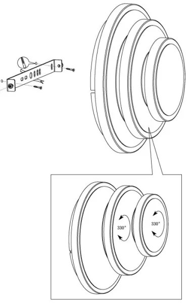 Eglo 98676 - Plafonieră LED ELGVERO LED/11,4W/230V + LED/8,6W + LED/5,4W