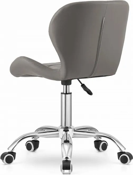 OFERTA Scaun de birou gri-bej AVOLA din piele ecologica calitatea II