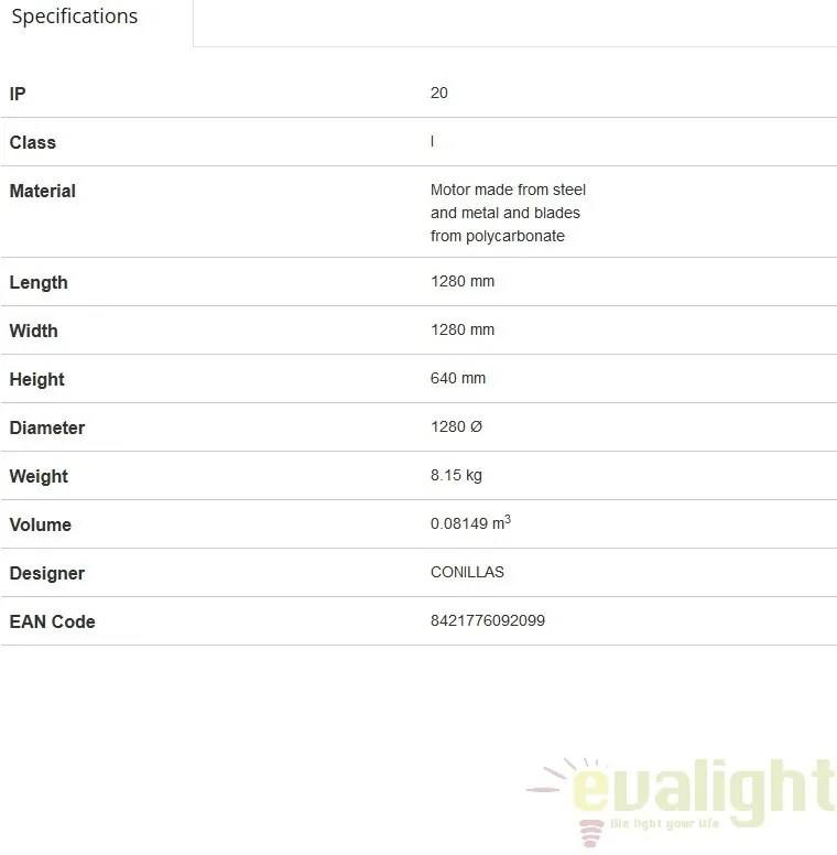 Ventilator cu telecomanda JUST 33395