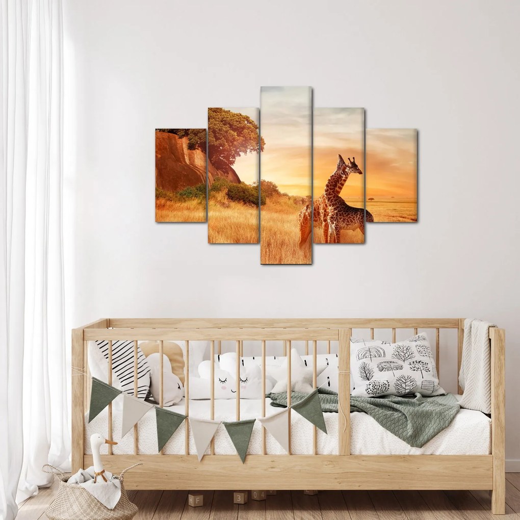 Tablou Girafe în Africa (150x105 cm)
