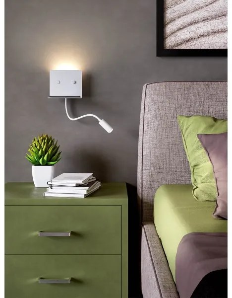 Spot LED de perete MOKA LED/6W + LED/3W/230V CRI90 alb Redo 01-3210