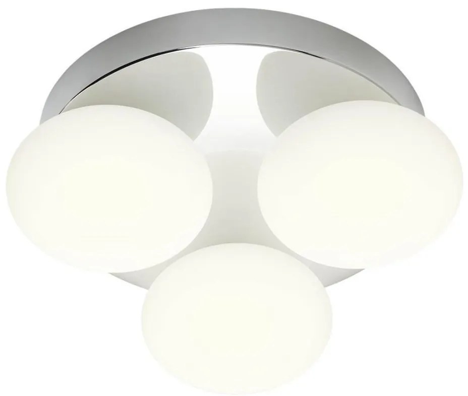 Redo 01-4306 - Plafonieră LED pentru baie OVUM, 3 x 5 W, 230 V, IP44, crom