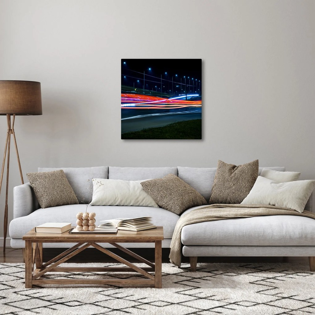 Tabloul orașului nocturn (30x30 cm)