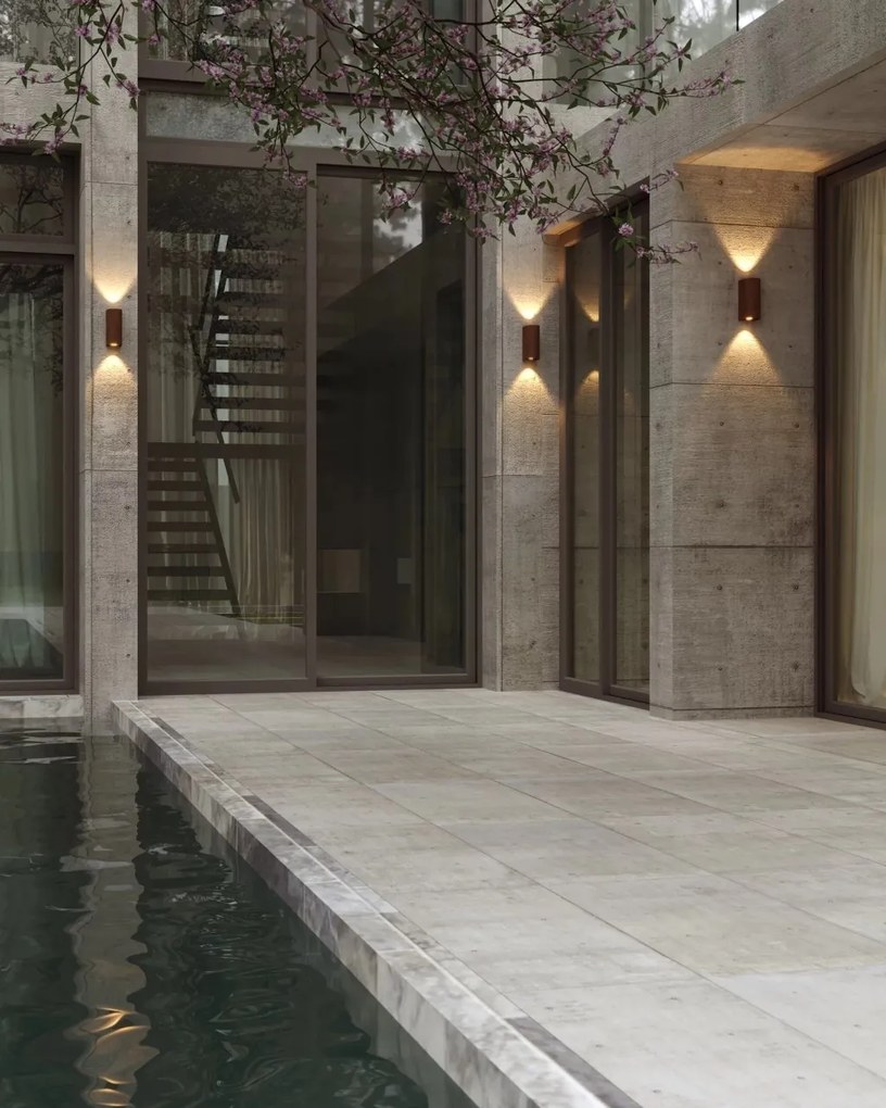 Aplica LED iluminat exterior IP65 Badia corten