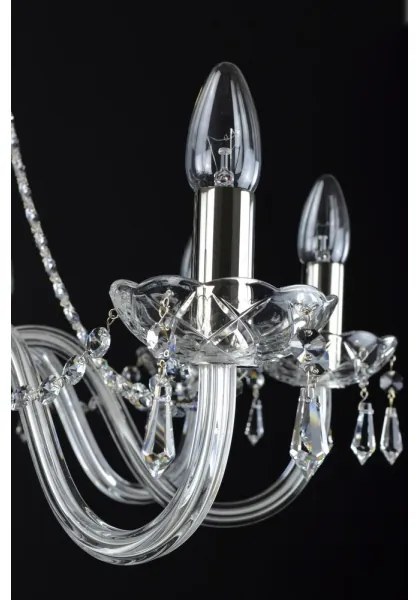 Wranovsky JWZ117082101 - Lustră de cristal pe lanț BONTON 8xE14/40W/230V