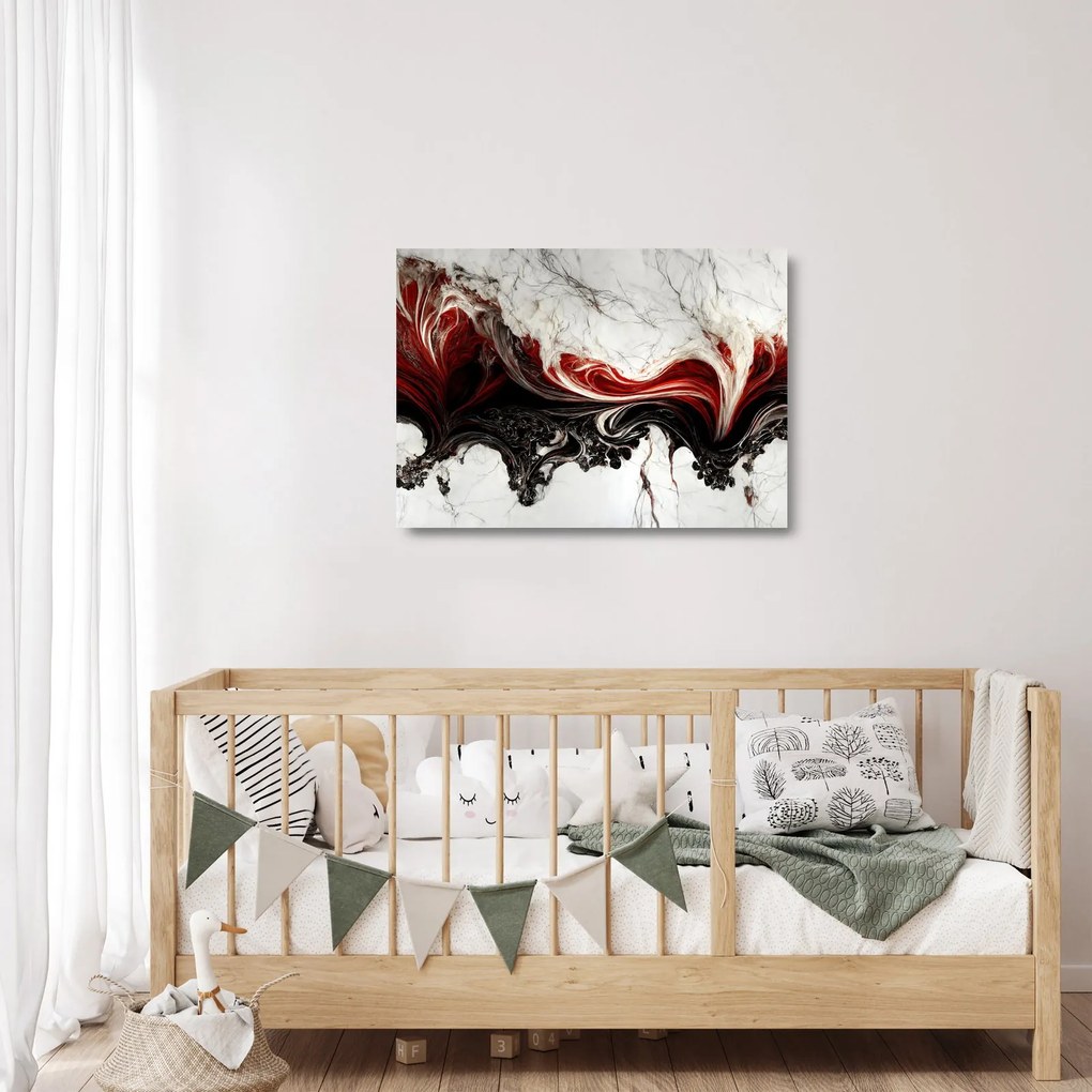 Tablou pe sticlă - Abstracție modernă (70x50 cm)