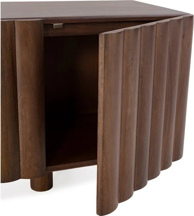 Comodă TV maro din lemn de mango 160x55x40 cm Tamira – MOME