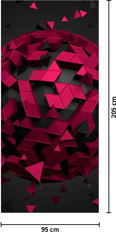 Fototapet pentru ușă - 3D abstract (95x205cm)