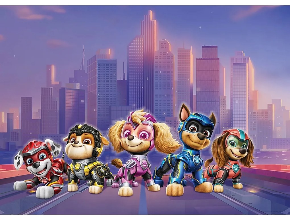 Tapet foto pentru copii Paw Patrol Movie 251 x 182cm, 4 părți