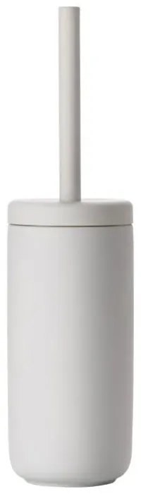 Perie din ceramică pentru toaletă Zone Soft Grey, gri deschis