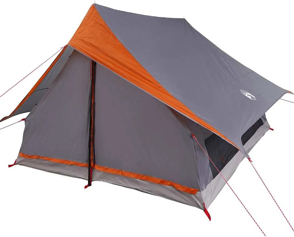 vidaXL Cort de Familie Gri și Portocalie 315 x 286 x 200 cm