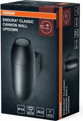 Osram - Aplică de perete pentru exterior CANNON 2xGU10/35W/230V IP44
