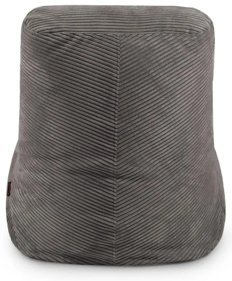 Fotoliu bean bag mov cu tapițerie din catifea reiată Tube – SLOWDOWN