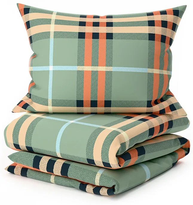 Lenjerie de pat din microfibra PLAIDORY verde Dimensiune lenjerie de pat: 70 x 90 cm | 140 x 200 cm