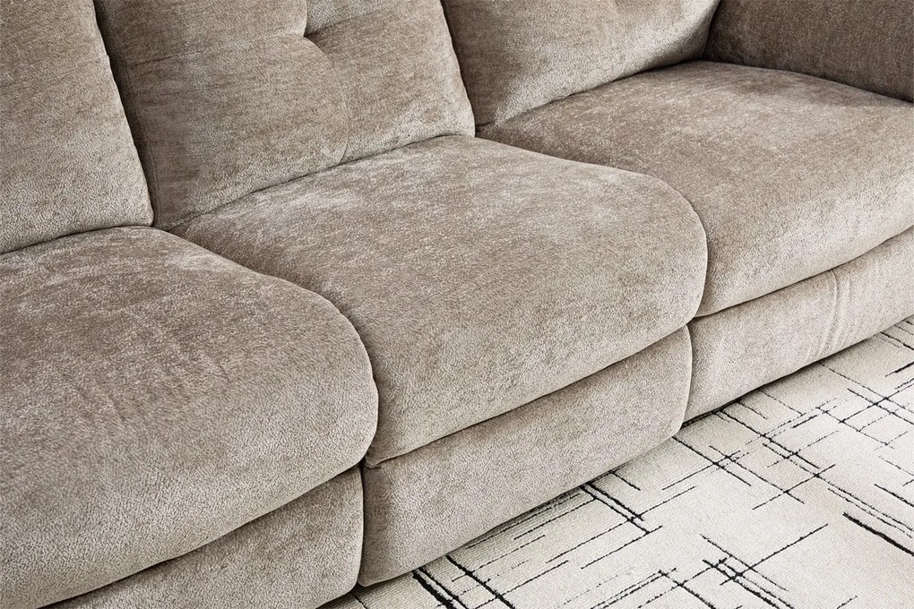 Canapea dumonde 3 locuri cu 2 reclinere manuale Norven 249x105 cm