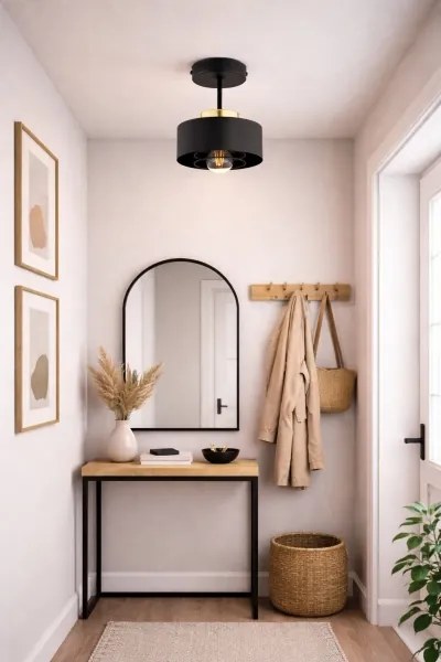 BRILAGI - lustră aplicată SPRING 1xE27/60W/230V Ø 20 cm negru/auriu