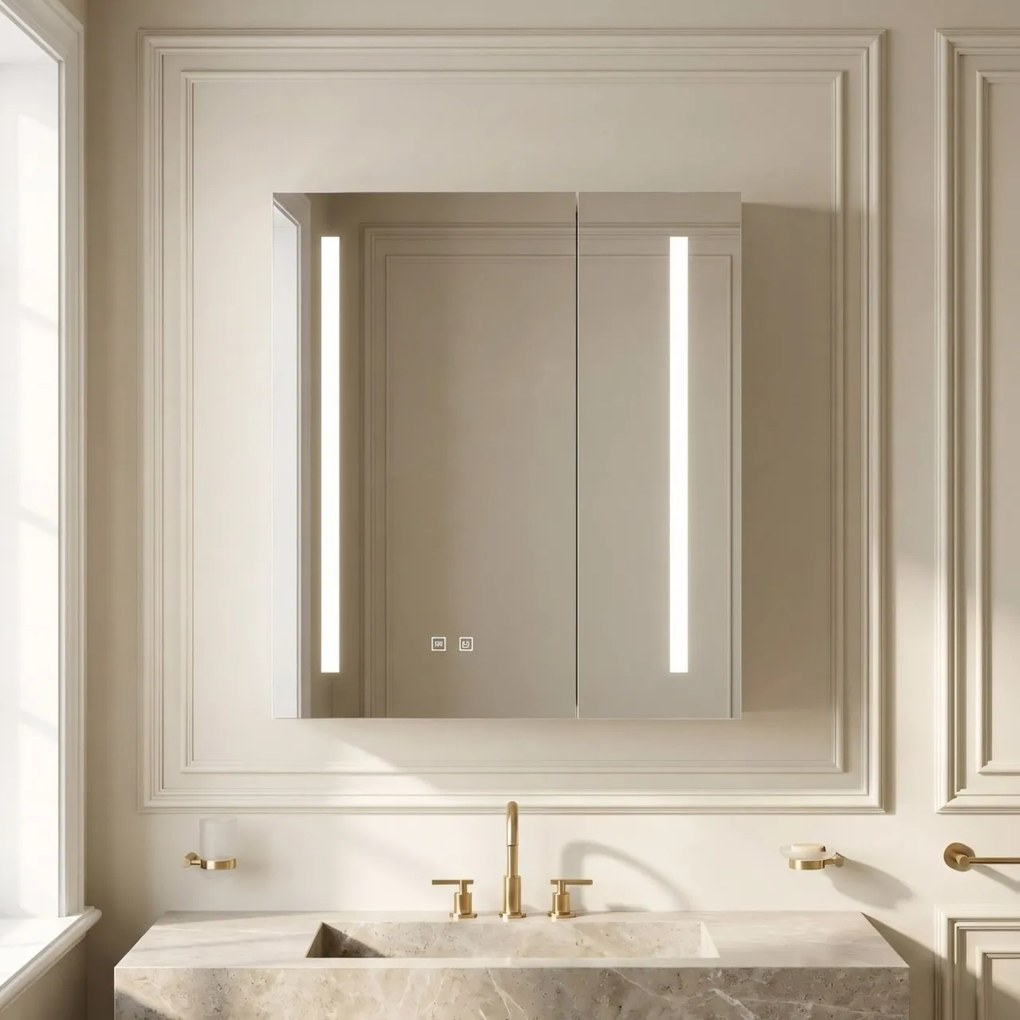 Dulap cu oglindă LED M1015-60 60x65