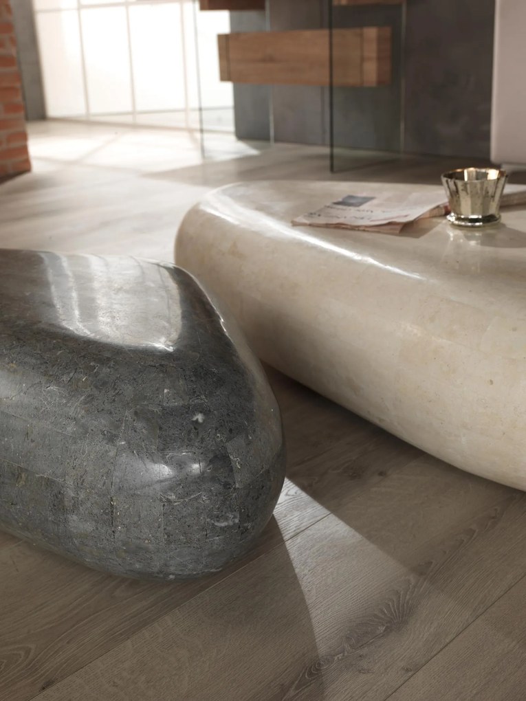 STONES Masă de cafea (52 x 98 x 27h) 98cm X 52cm H. 27cm | Aosom Romania