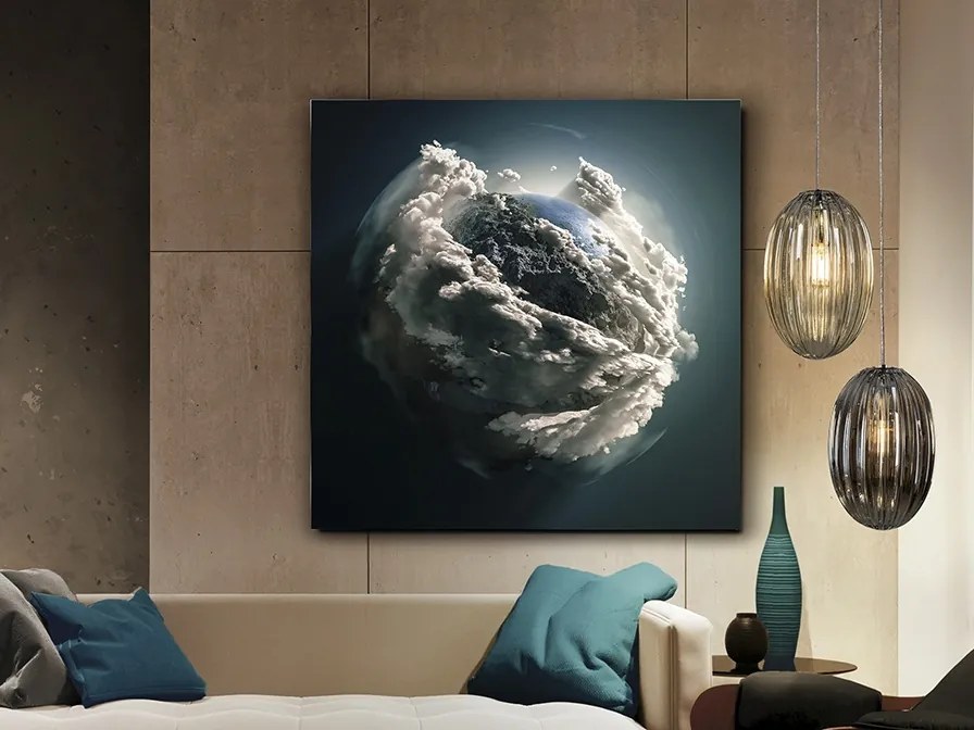 Tablou decorativ, imagine imprimata pe sticla calita Madre Tierra 100x100cm SV-948135