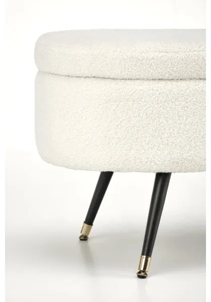 Bancă cu spațiu de depozitare AVEIRO 46x120 cm alb