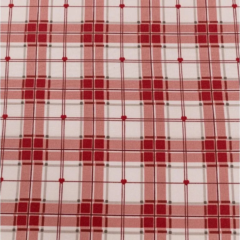 Cearsaf din microfibra TARTAN HEART colorat 90x200 cm