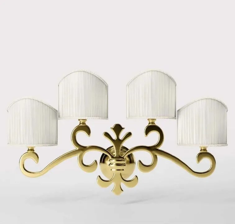 Aplica de perete stil clasic italian din alama Giglio