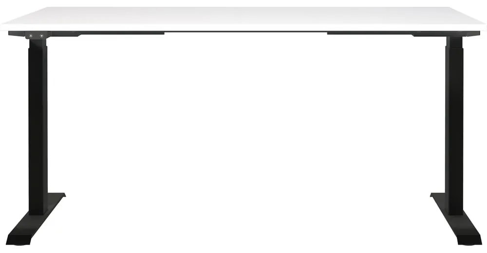 Birou cu blat alb cu înălțime ajustabilă electric 80x160 cm Jet – Germania