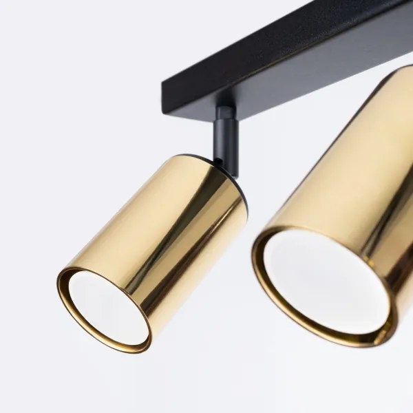 Spot Sollux SL.1384 WINX 3xGU10/10W/230V negru/auriu