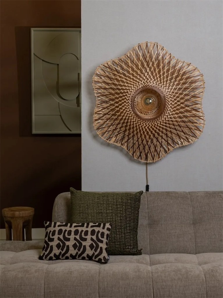 Aplica de perete Eco, Bambus, Madura natural/maro, L