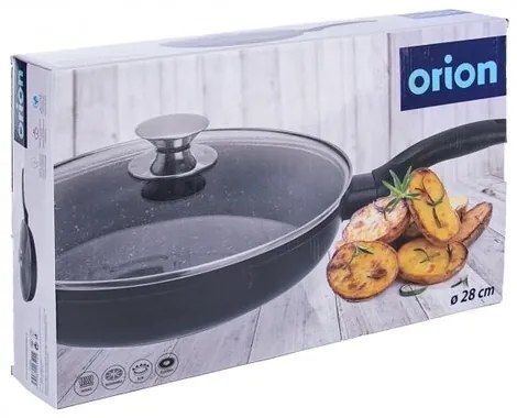 Tigaie Orion GRANDE cu capac de sticlă, 28 cm