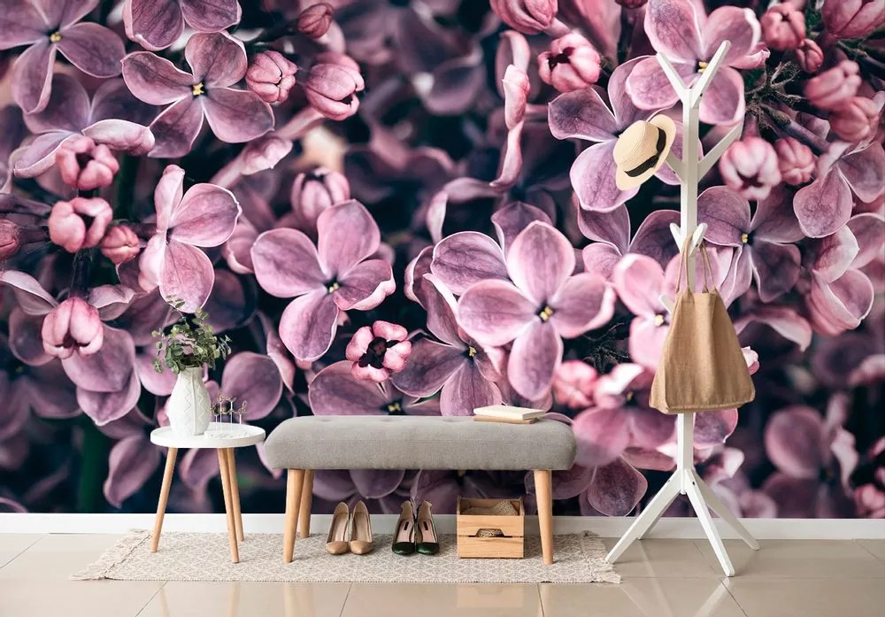 Fototapet flori violete de liliac