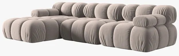 Coltar 4 locuri Bellis catifea L282 cm