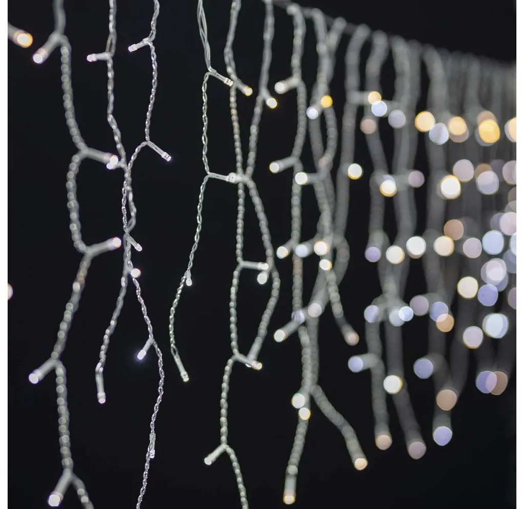 Perdea LED de Crăciun 240xLED/11 funcții 8m IP65 Wi-Fi Tuya Nedis WIFILXC04W250