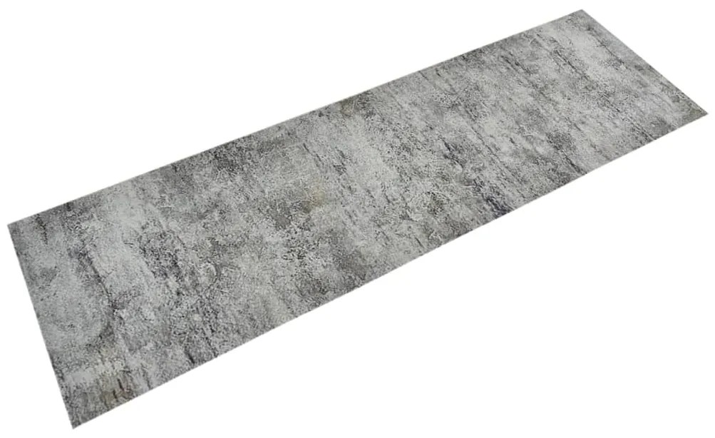 vidaXL Covor de bucătărie lavabil Beton, 60x180cm, catifea