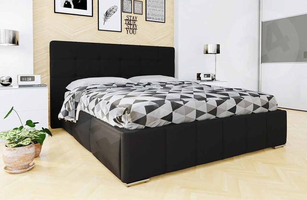 Pat matrimonial180 cm Kendrick (piele ecologică Soft 011). 1058292