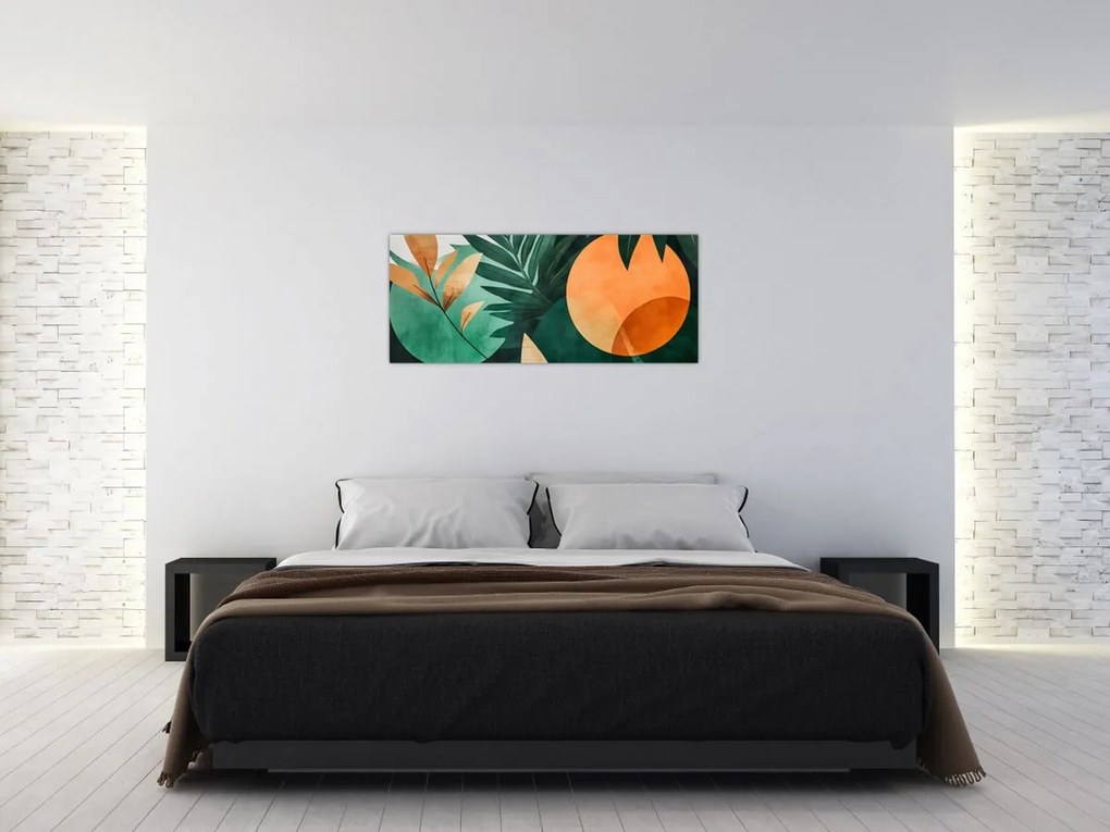 Tablou - Motive naturale geometrice (120x50 cm)