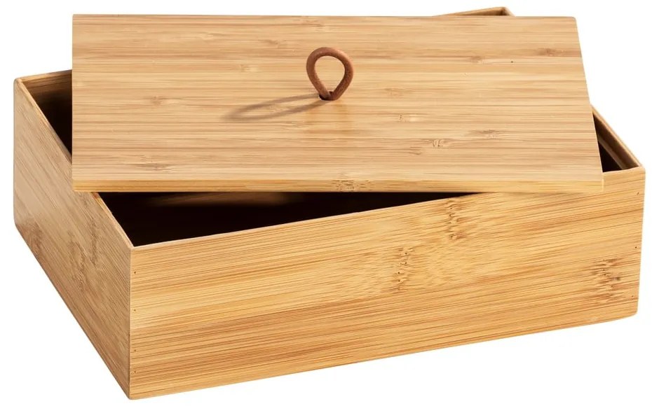 Organizatoare de baie în culoare naturală 3 buc. din bambus Terra – Wenko