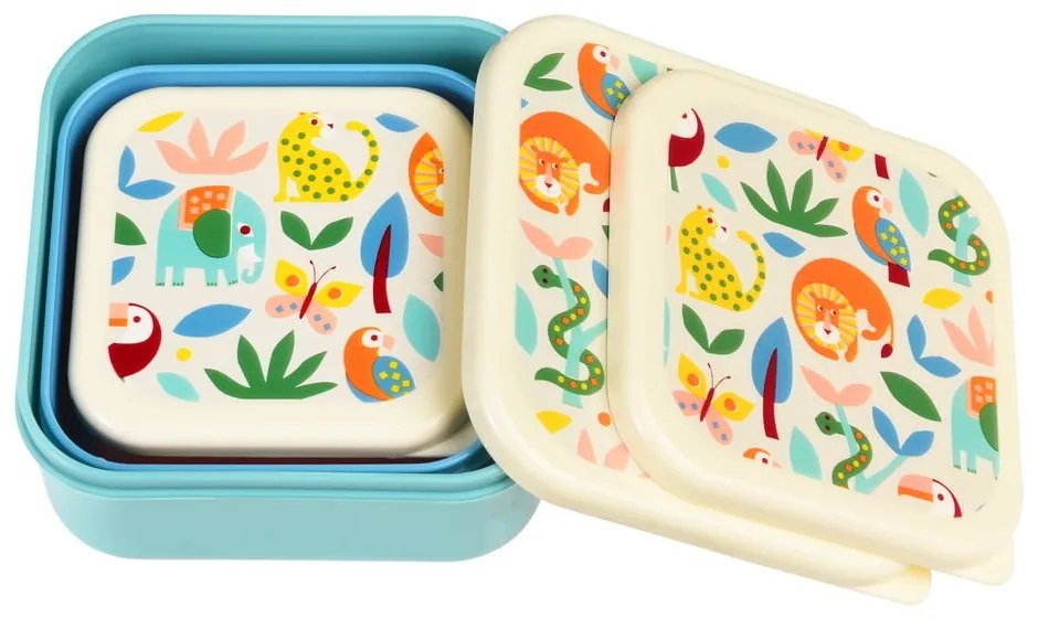 Cutii de gustări pentru copii 3 buc. Wild Wonders – Rex London