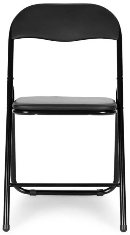 Scaun pliant de cattering negru 4buc
