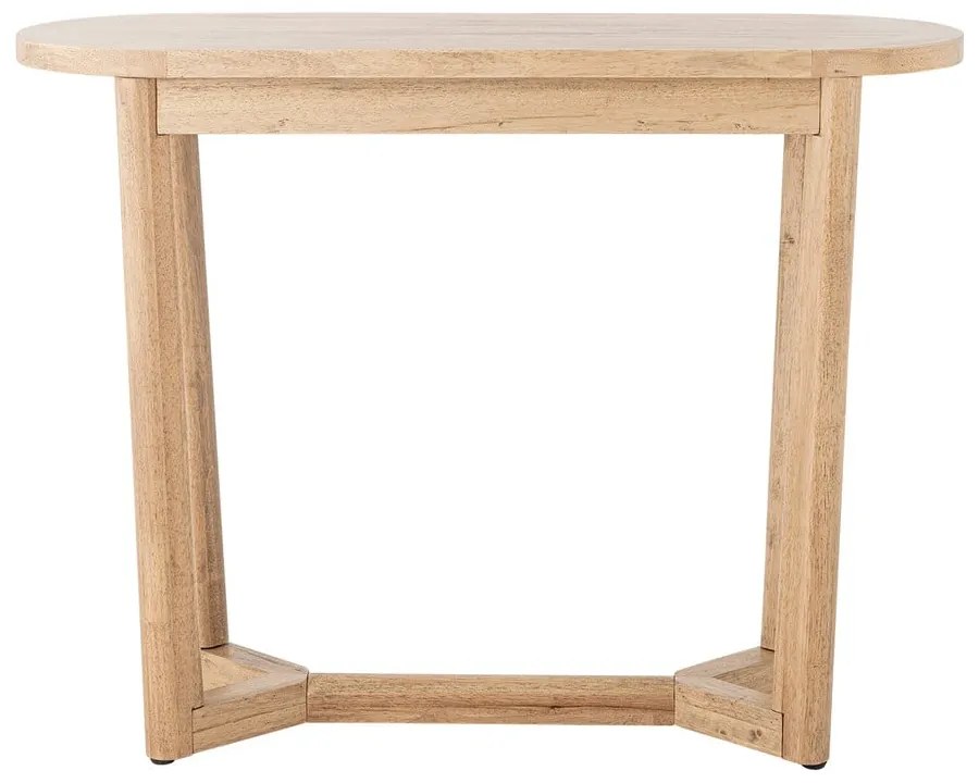 Masă consolă în culoare naturală din lemn de arbore de cauciuc 35x100 cm Serrone – Bloomingville