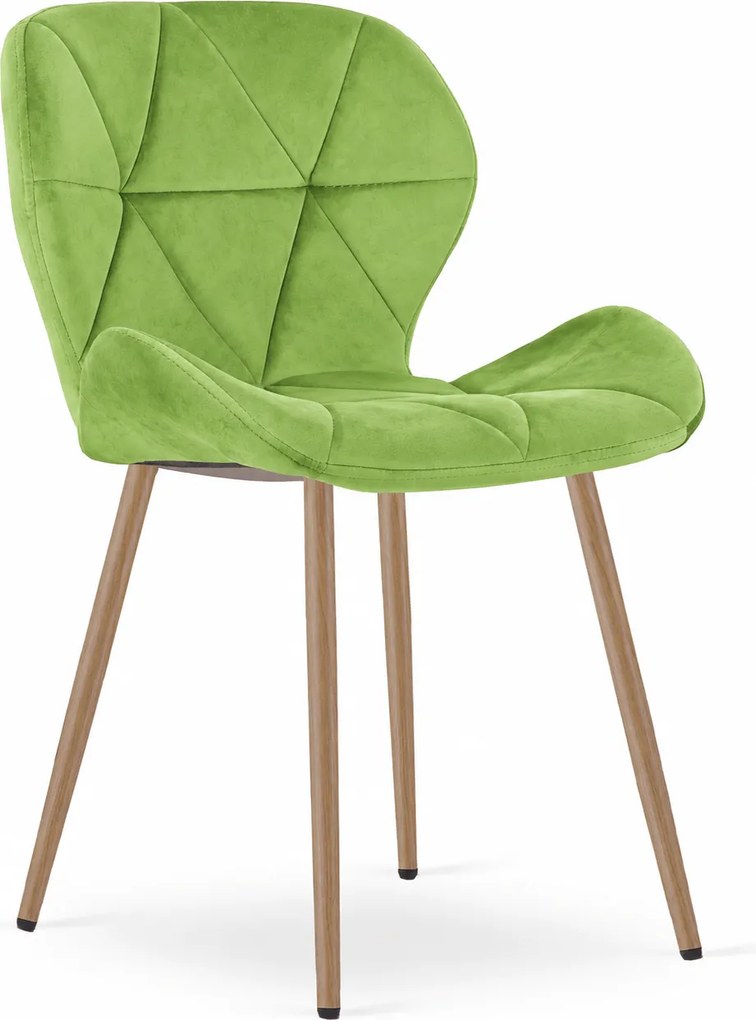 Scaun de masa MANGO VELVET, verde deschis