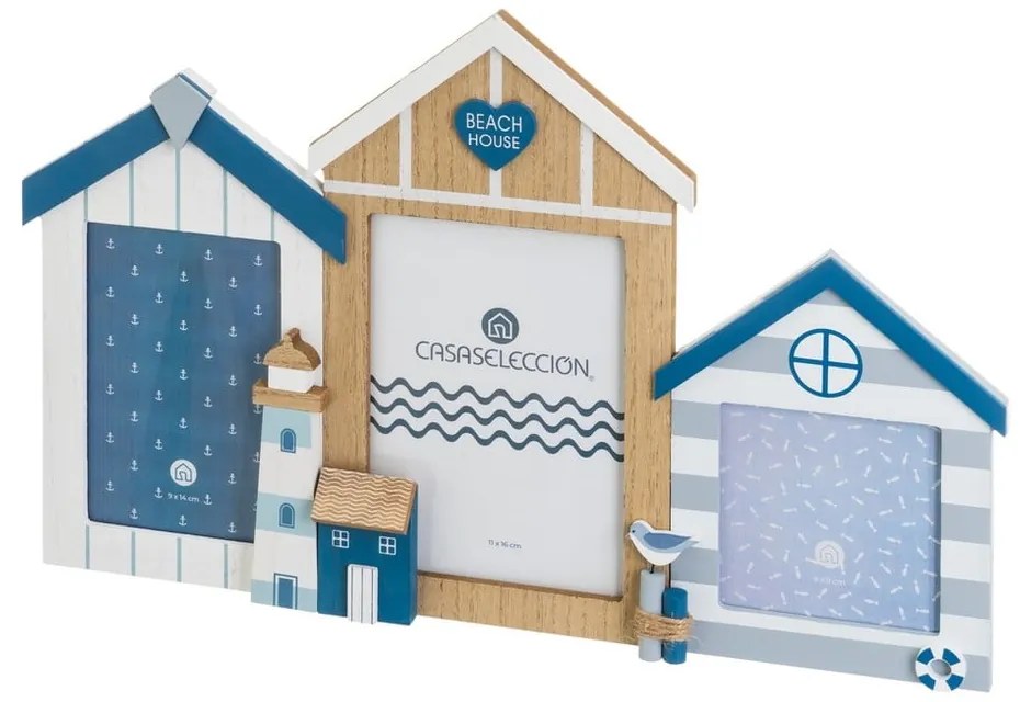 Ramă foto de suspendat din sticlă 43x27 cm Houses – Casa Selección