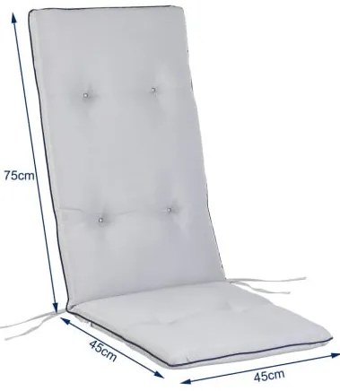 Deuba 6 perne Vanamo 120x45x5 cm - gri