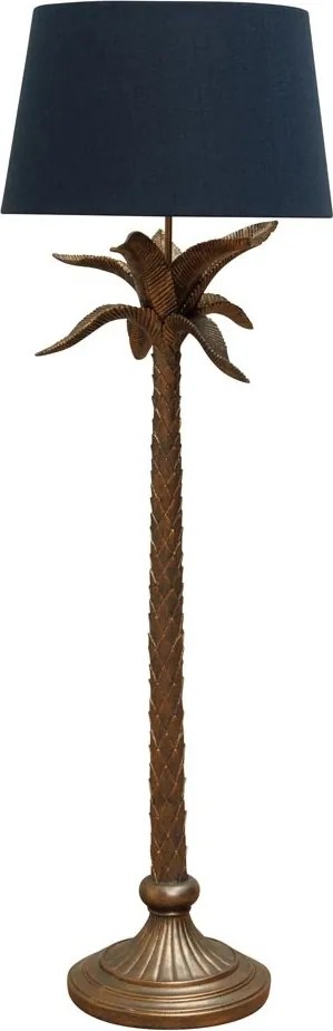 Lampadar din rasina, cu abajur din bumbac, Palmtree